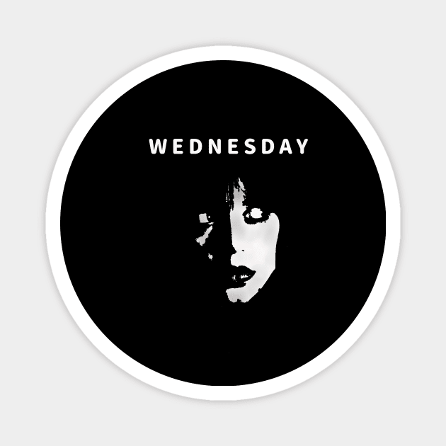 Gothic Wednesday's Eyes Magnet by abagold